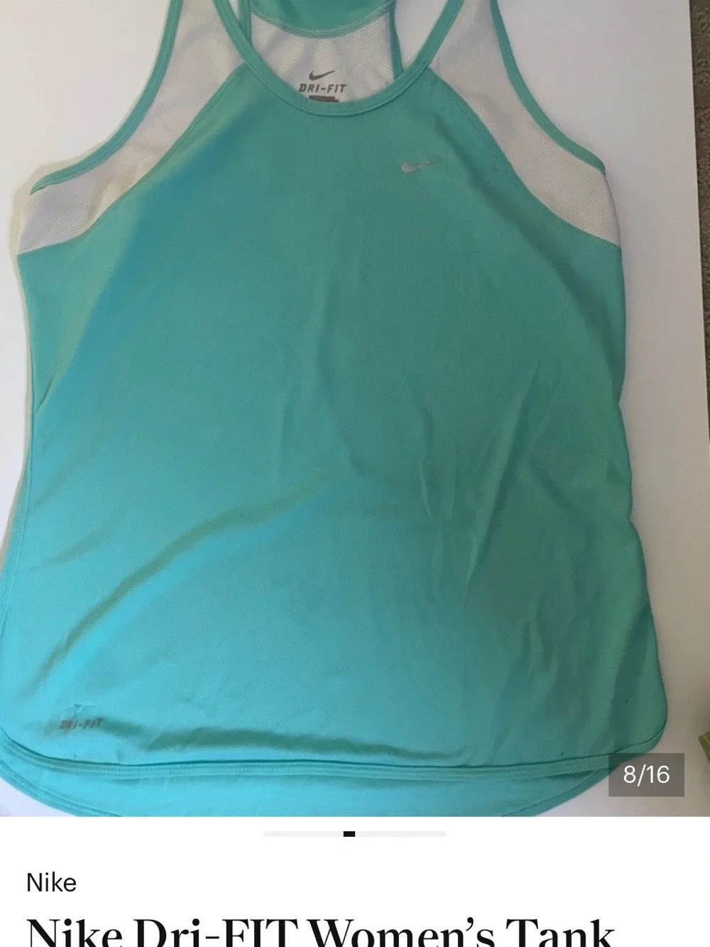 4 Nike Women's Racerback Tanks - Hot Pink, Teal, Aqua, Emerald